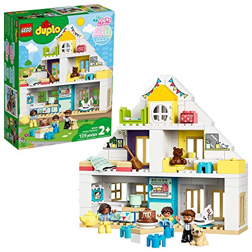レゴ デュプロ LEGO DUPLO Town Modular Playhouse 10929 Dollhouse with Furniture and a Family, Great Educa