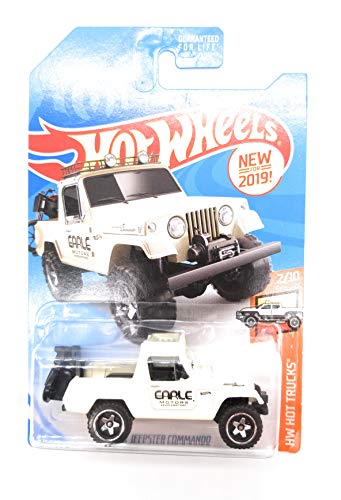 ホットウィール マテル ミニカー Hot Wheels 2019 HW Hot Trucks '67 Jeepster Commando 84/250, White