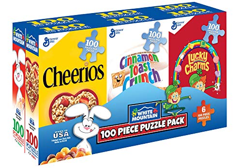 ジグソーパズル 海外製 アメリカ White Mountain Puzzles Mini Cereal Boxes - 100 Piece Puzzles - Si