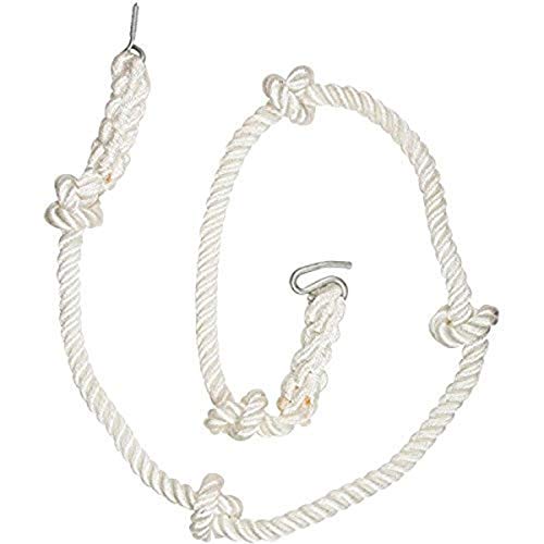 ジャングルジム ブランコ 屋内・屋外遊び Swing Set Stuff 3/4 Knotted Climbing Rope (White) wi