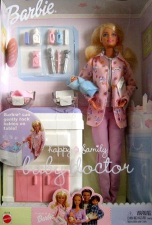 バービー バービー人形 Happy Family Baby Doctor Barbie ( Barbie ) Doll w 2 Baby Dolls (2002) Doll dol