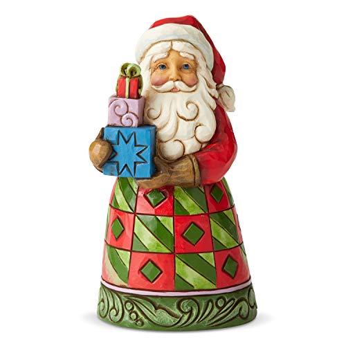 エネスコ Enesco 置物 インテリア Enesco Jim Shore Heartwood Creek Santa with Presents Pint-Size Figu