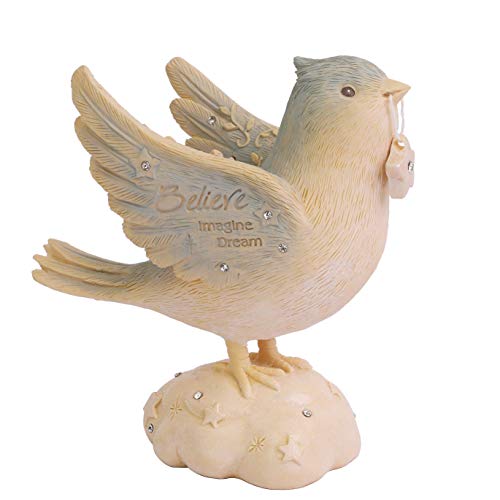 エネスコ Enesco 置物 インテリア Enesco Foundations Believe Bird Inspirational Figurine, 4.21 Inch,