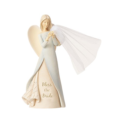 エネスコ Enesco 置物 インテリア Enesco Foundations Bless The Bride Angel, 9.06 Polyresin Figurine