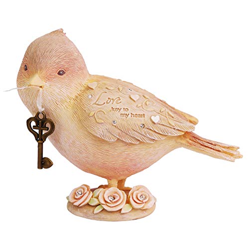 エネスコ Enesco 置物 インテリア Enesco Foundations Love Bird Inspirational Figurine, 3.94 Inch, Mul