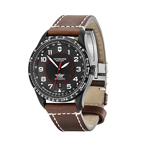 腕時計 ビクトリノックス スイス Victorinox Airboss Automatic Black Dial Men's Watch 241886