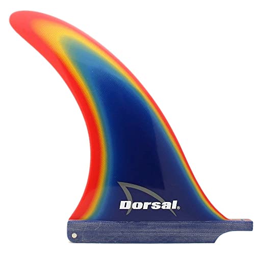 サーフィン フィン マリンスポーツ DORSAL Transition Rainbow Blue Fiberglass SUP Surf Longboard S