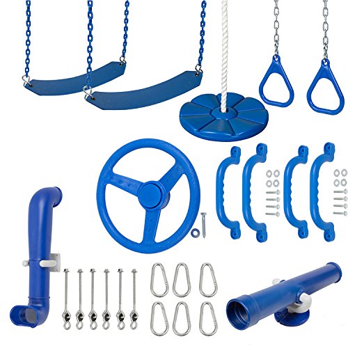 ジャングルジム ブランコ 屋内・屋外遊び Swing Set Stuff Inc. Ultimate Kit (Blue) and SSS Logo