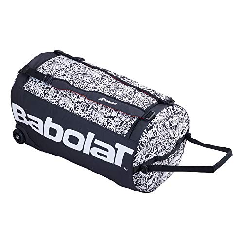 テニス バッグ ラケットバッグ Babolat Explore 1 Week Tournament Tennis Travel Bag (Black/White)