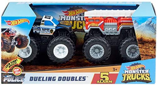 ホットウィール マテル ミニカー Hot Wheels Monster Trucks 1:43 Rev Tredz 2-Pack