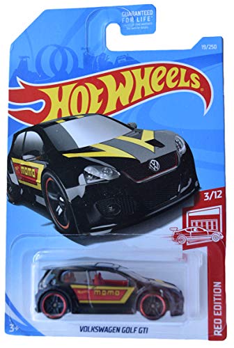 ホットウィール マテル ミニカー Hot Wheels Red Edition 3/12 VW Golf GTI 19/250, Black