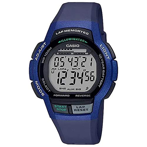 腕時計 カシオ メンズ Casio WS-1000H-2A Lap Memory Digital Mens Boys Watch WS-1000 100M WR Original Bl