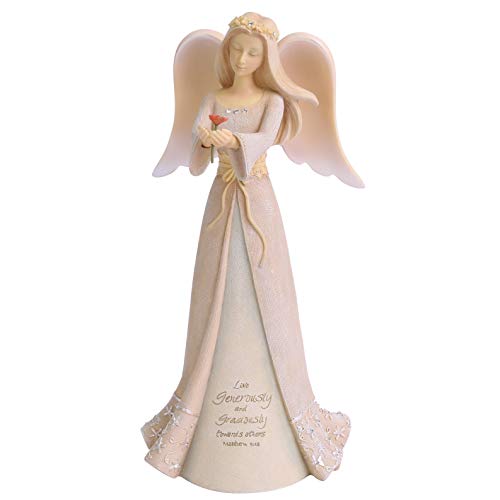エネスコ Enesco 置物 インテリア Enesco Foundations Virtues Angel of Generosity Figurine, 7.68 Inch,