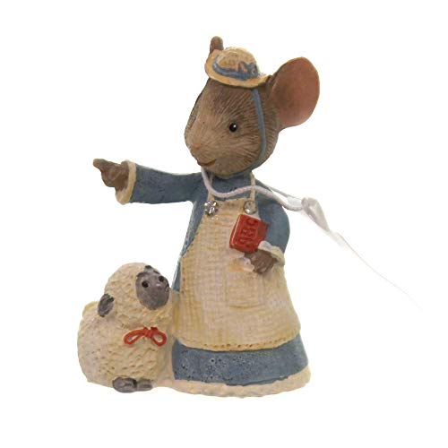 エネスコ Enesco 置物 インテリア Enesco Tails with Heart Mary Had a Little Lamb Mouse Figurine 60057