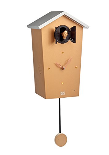 カッコー時計 インテリア 壁掛け時計 KOOKOO Birdhouse Copper, Modern Design Cuckoo Clock with 12