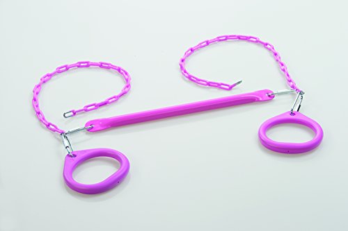 ジャングルジム ブランコ 屋内・屋外遊び Standard Trapeze Bar with Rings Pink Compatible w