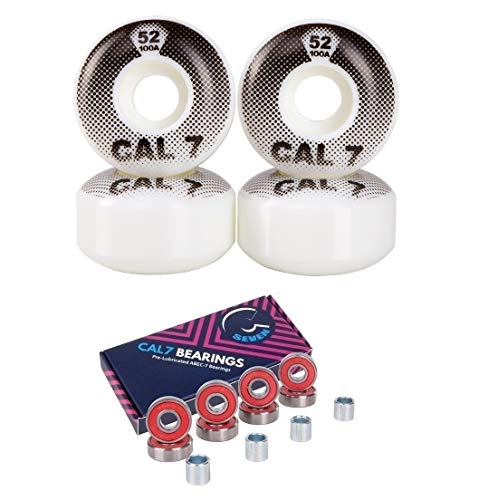 ウィール タイヤ スケボー Cal 7 Skateboard Wheels and Bearings 52mm 99A Wheel Set Combo (Arcade)
