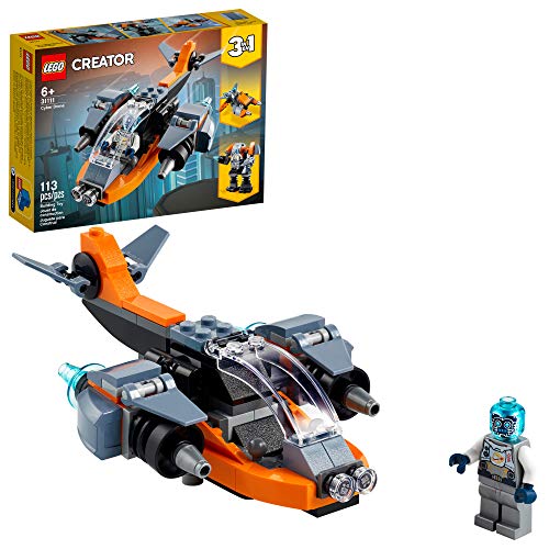 レゴ クリエイター LEGO Creator 3 in 1 Cyber Drone Space Toys, Transforms from Drone to Cyber Mech or C