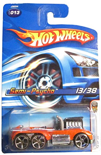 ホットウィール マテル ミニカー Hot Wheels Mattel 2006 First Editions 1:64 Scale Red Semi-Psycho