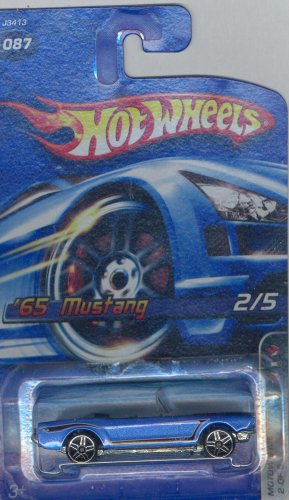 ホットウィール マテル ミニカー Hot Wheels Mattel 2006 Blue 1965 Ford Mustang #087 1:64 Scale Col