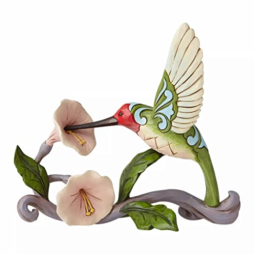 エネスコ Enesco 置物 インテリア Enesco Jim Shore Heartwood Creek Hummingbird with Flower Figurine,