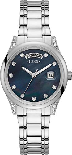 腕時計 ゲス GUESS GUESS Women's Analog Quartz Watch with Stainless Steel Strap, Silver, 18 (Model: GW0047