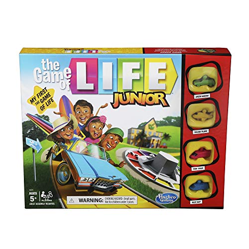 ボードゲーム 英語 アメリカ Hasbro Gaming The Game of Life Junior Board Game for Kids Ages 5 and Up