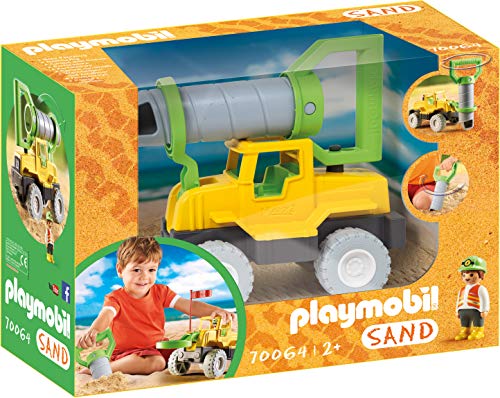 プレイモービル ブロック 組み立て Playmobil Sand 70064 Drilling Vehicle, for Children Ages 2+