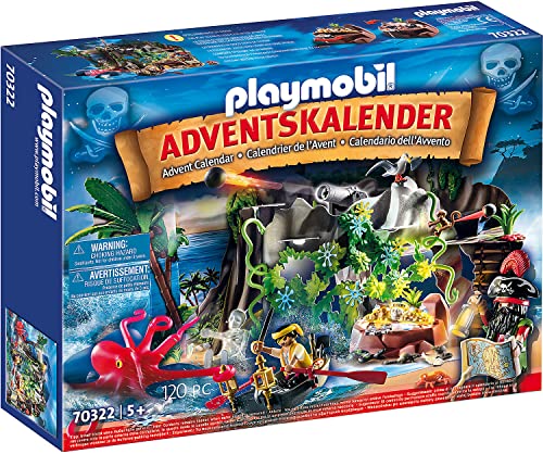 プレイモービル ブロック 組み立て Playmobil Advent Calendar - Pirate Cove Treasure Hunt
