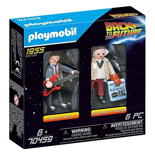 プレイモービル ブロック 組み立て Playmobil 70459 Back to The Future Marty and Doc, for Children