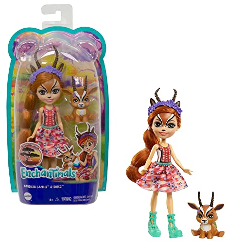 エンチャンティマルズ 人形 ドール Enchantimals Gabriela Gazelle Doll (6-in) & Racer Animal Frien