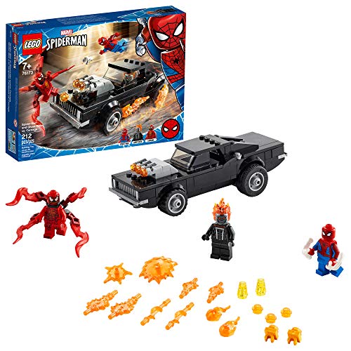 レゴ LEGO Marvel Spider-Man: Spider-Man and Ghost Rider vs. Carnage 76173 Collectible Building Toy for Kids,