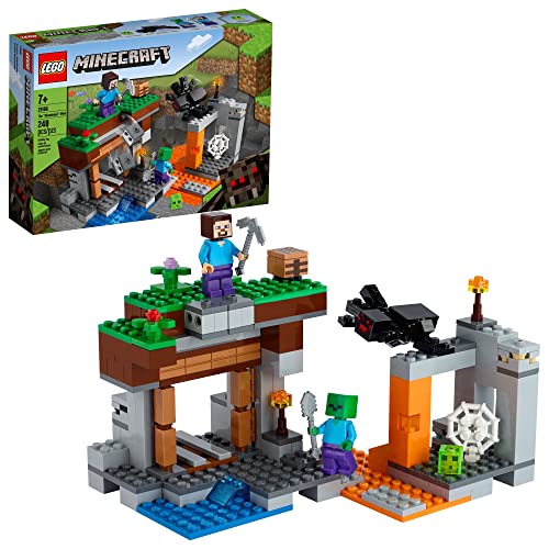 レゴ マインクラフト LEGO Minecraft The Abandoned Mine Building Toy, 21166 Zombie Cave with Slime, Ste