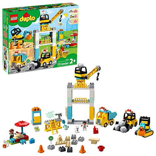 レゴ デュプロ LEGO DUPLO Construction Tower Crane & Construction 10933 Creative Building Playset with To