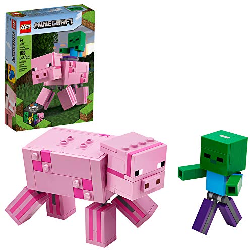 レゴ マインクラフト LEGO Minecraft Pig BigFig and Baby Zombie Character 21157 Cool Buildable Play-and