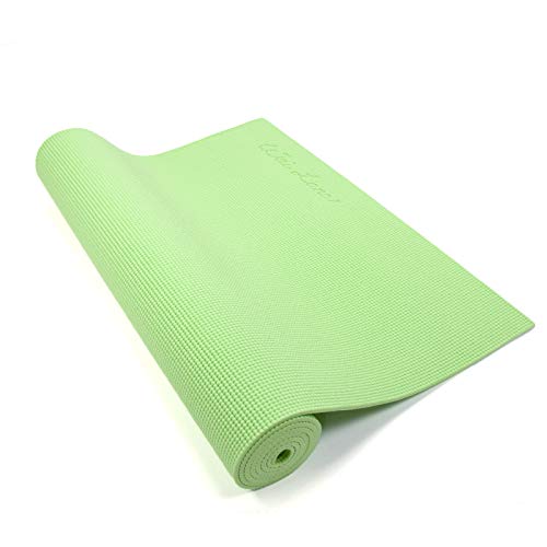 ヨガマット フィットネス Wai Lana Yoga and Pilates Mat (Color: Mint)- 1/4 Inch Extra Thick Non-Slip
