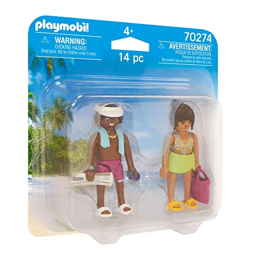 プレイモービル ブロック 組み立て Playmobil Duo Pack #70274 Vacation Couple- New Factory Sealed!