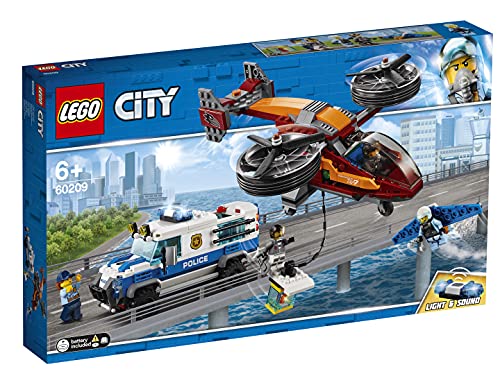 レゴ シティ Lego City Police Sky Police Diamond Heist Playset, Toy Helicopter & Truck, Police Toys for Ki