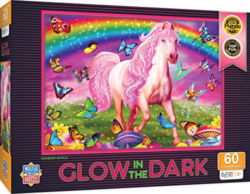 ジグソーパズル 海外製 アメリカ MasterPieces 60 Piece Glow in the Dark Fantasy Puzzle for Kids -