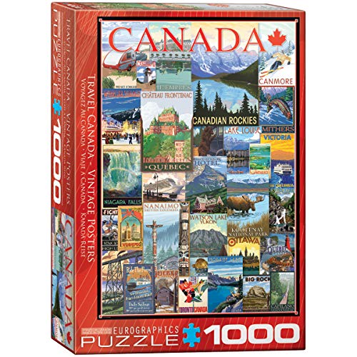 ジグソーパズル 海外製 アメリカ EuroGraphics Travel Canada Vintage Ads Puzzle (1000 Piece) (6000-