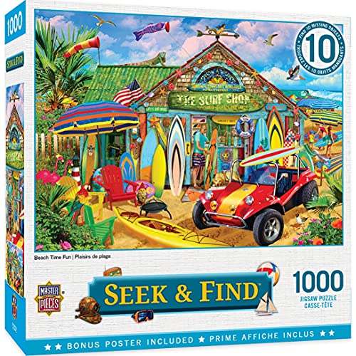 ジグソーパズル 海外製 アメリカ MasterPieces 1000 Piece Seek & Find Jigsaw Puzzle for Adults, Fam