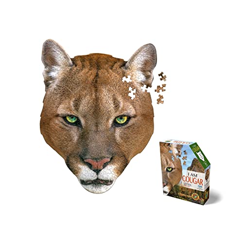 ジグソーパズル 海外製 アメリカ Madd Capp Puzzles - I AM Cougar - 300 Pieces - Animal Shaped Jigs