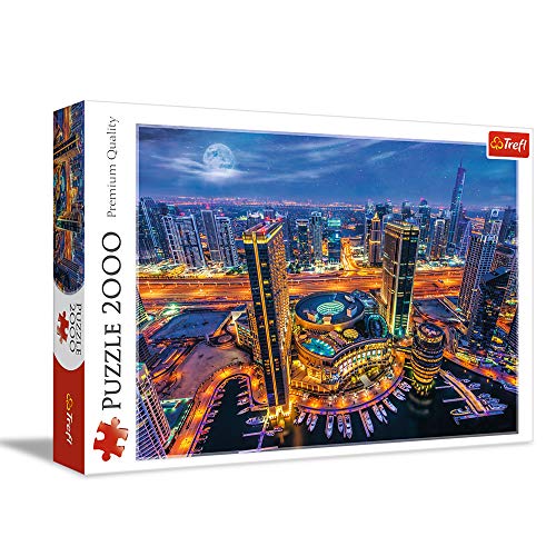 ジグソーパズル 海外製 アメリカ Trefl 2000 Piece Jigsaw Puzzles, Lights of Dubai, City Lights Puz