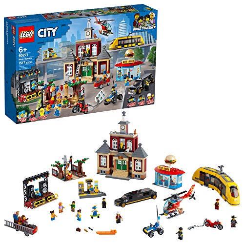 レゴ シティ LEGO City Main Square 60271 Set, Cool Building Toy for Kids, New 2021 (1,517 Pieces)