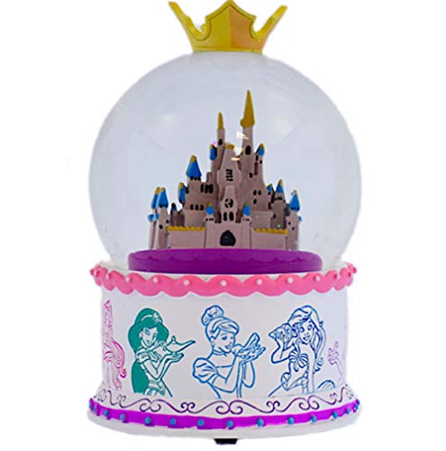 スノーグローブ 雪 置物 Disney Castle Musical Snowglobe Princess Group Silhouette