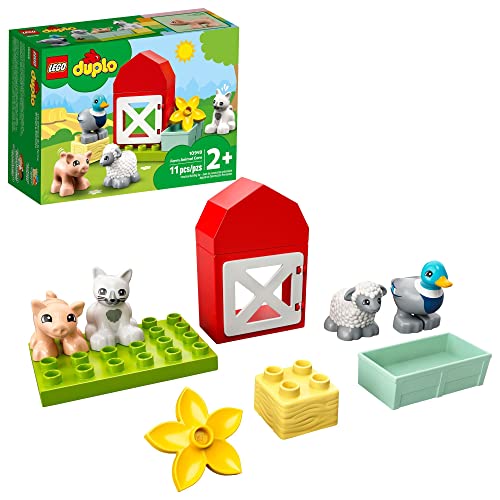 レゴ デュプロ LEGO DUPLO Town Farm Animal Care 10949 Toy for Toddlers, Girls and Boys 2 Plus Years Old w
