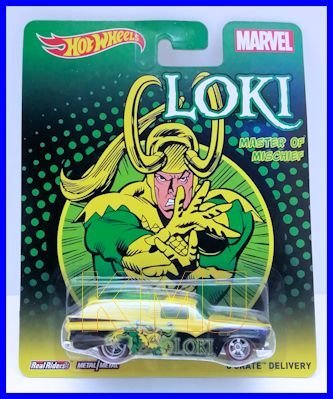 ホットウィール マテル ミニカー Hot Wheels Pop Culture Marvel Loki Master of Mischief 8 Crate D