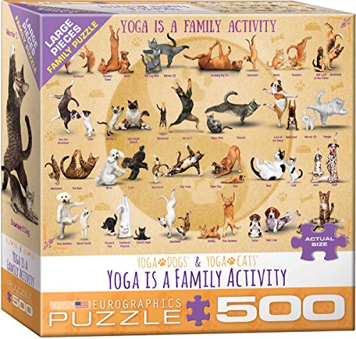 ジグソーパズル 海外製 アメリカ Yoga is Family Activity Family Puzzle 500pc