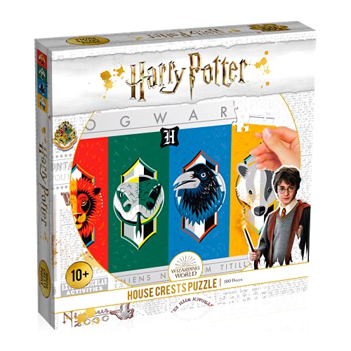 ジグソーパズル 海外製 アメリカ Winning Moves Games Harry Potter House Crests 500 Pc Jigsaw Puzzl