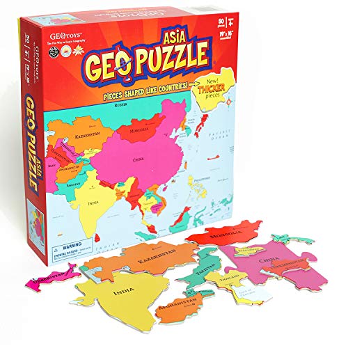 ジグソーパズル 海外製 アメリカ GeoToys ? GeoPuzzle Asia ? Educational Kid Toys for Boys and